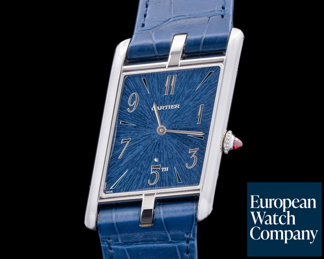 Image of Cartier Prive Collection Tank Asymetrique "New York 5th Ave" LIMITED UNWORN