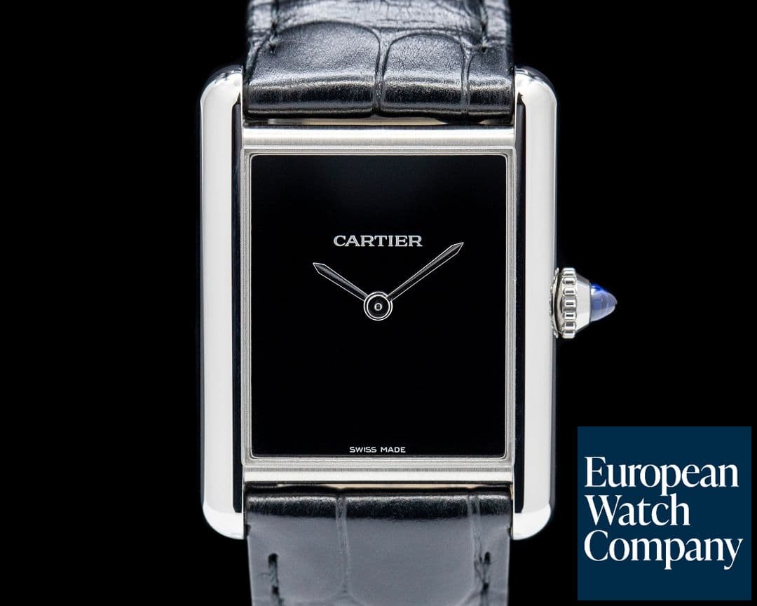 Image of Cartier Tank Must SS Black Dial