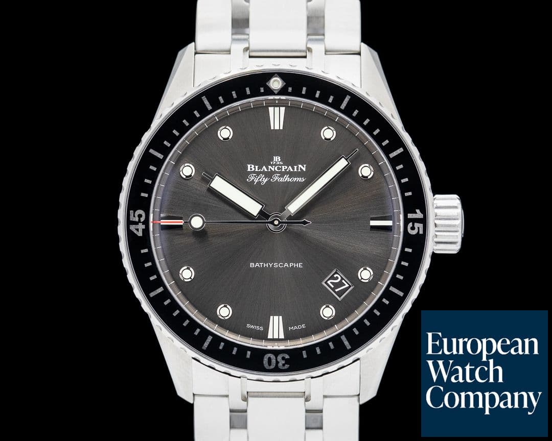 Image of Blancpain Fifty Fathoms Bathyscaphe SS Gray Dial 2024
