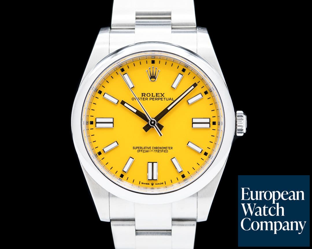 Image of Rolex Oyster Perpetual 124300 SS Yellow Dial