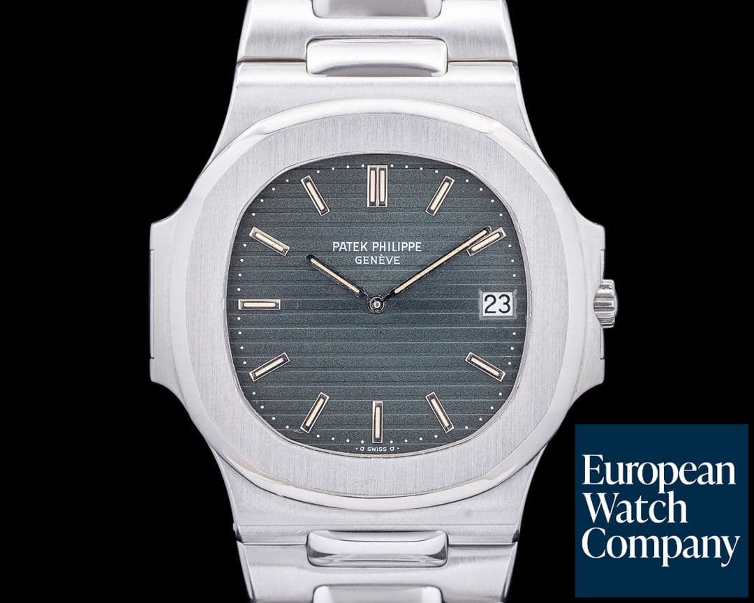 Image of Patek Philippe Vintage Nautilus Jumbo 3700 SS Green Patina Dial
