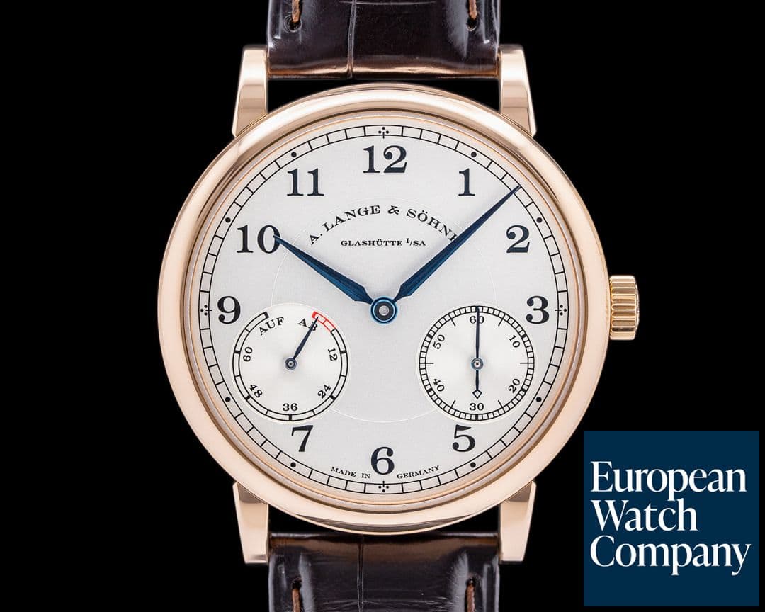 Image of A. Lange and Sohne 1815 Up & Down 234.032 18K Rose Gold Silver Dial