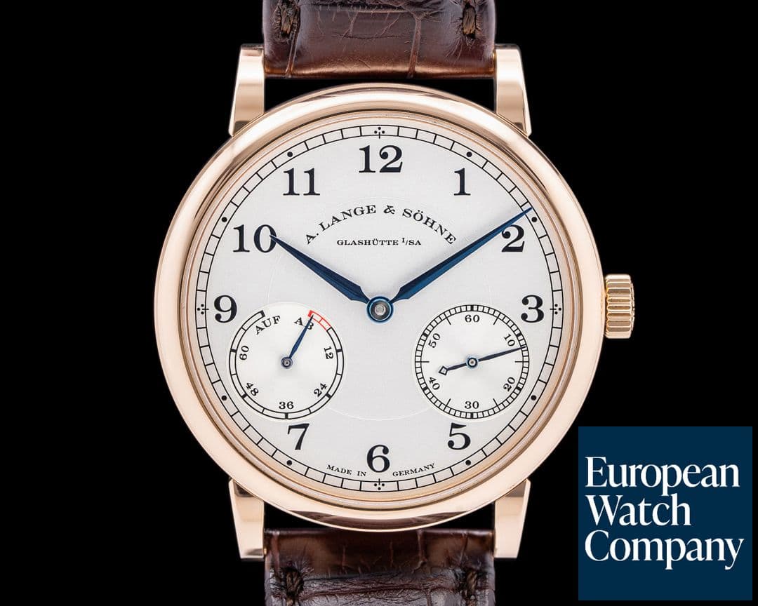 Image of A. Lange and Sohne 1815 Up & Down 234.032 18K Rose Gold Silver Dial