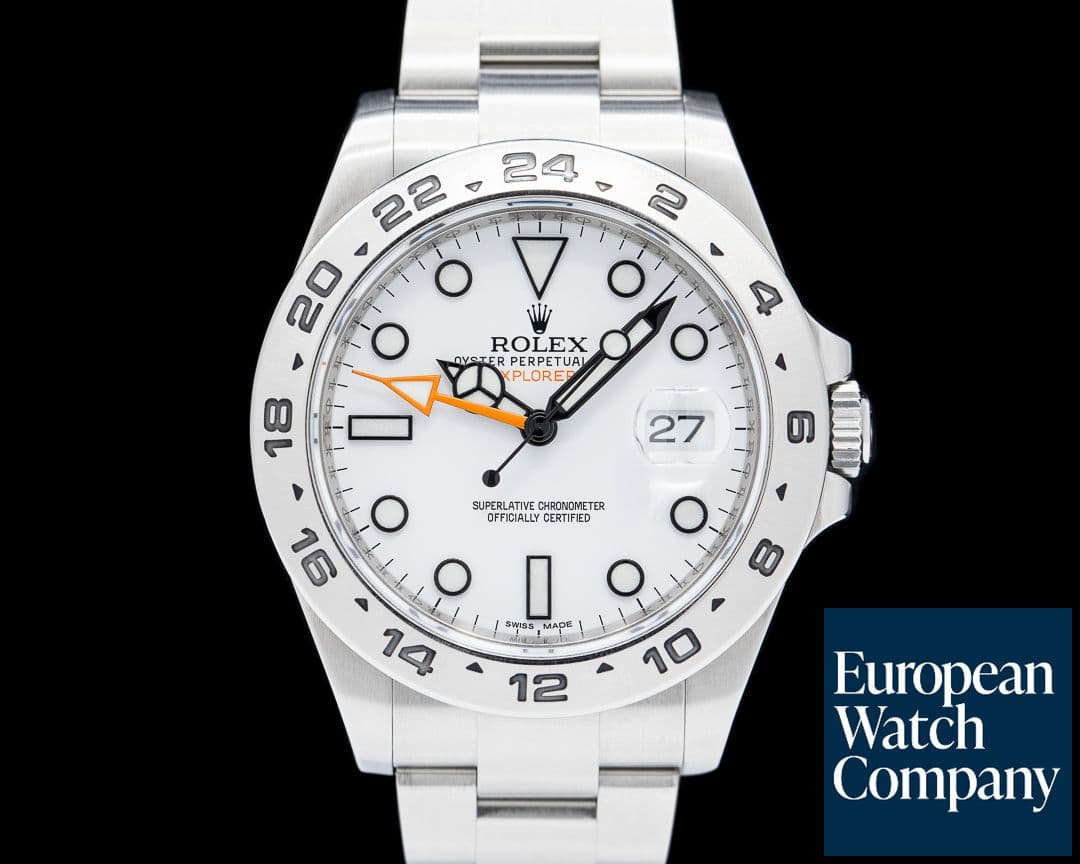 Image of Rolex Explorer II SS White Dial