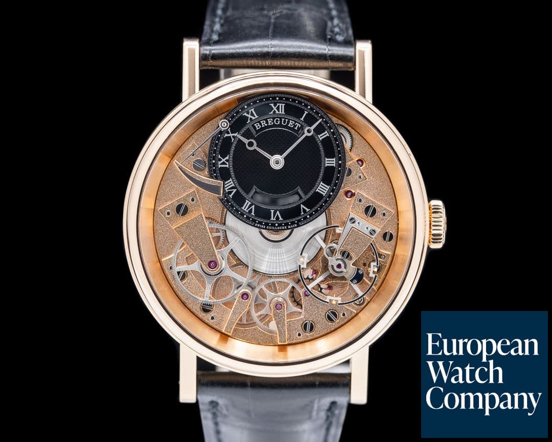 Image of Breguet La Tradition 18K Rose Gold Black Skeleton Dial