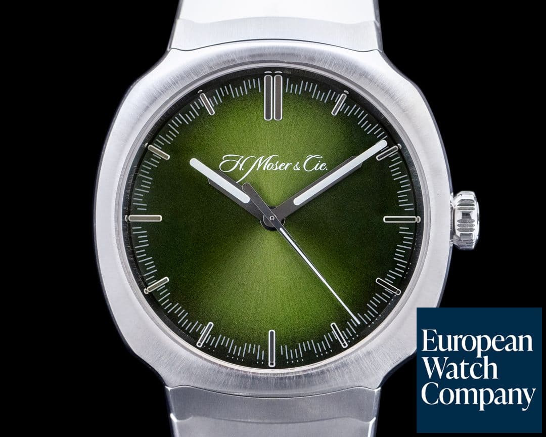 Image of H. Moser and Cie. Streamliner Centre Seconds SS Green Dial