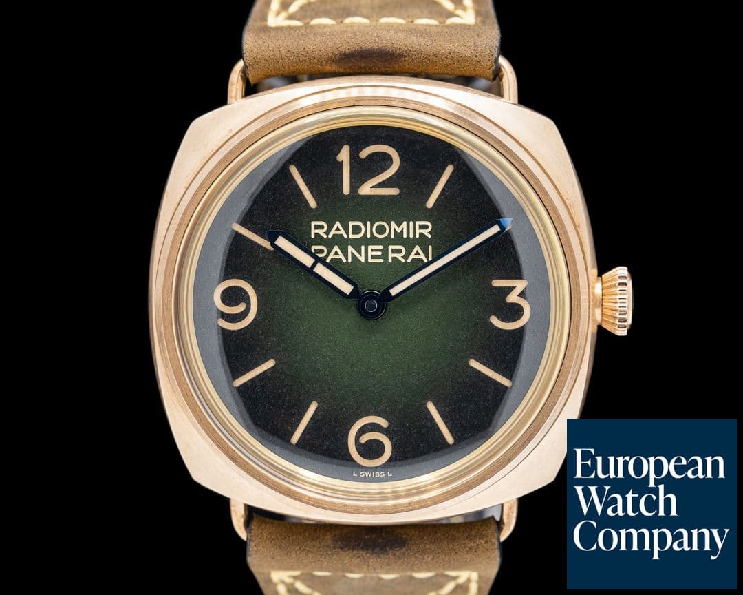 Image of Panerai Radiomir Bronzo PAM760 Green Dial UNWORN