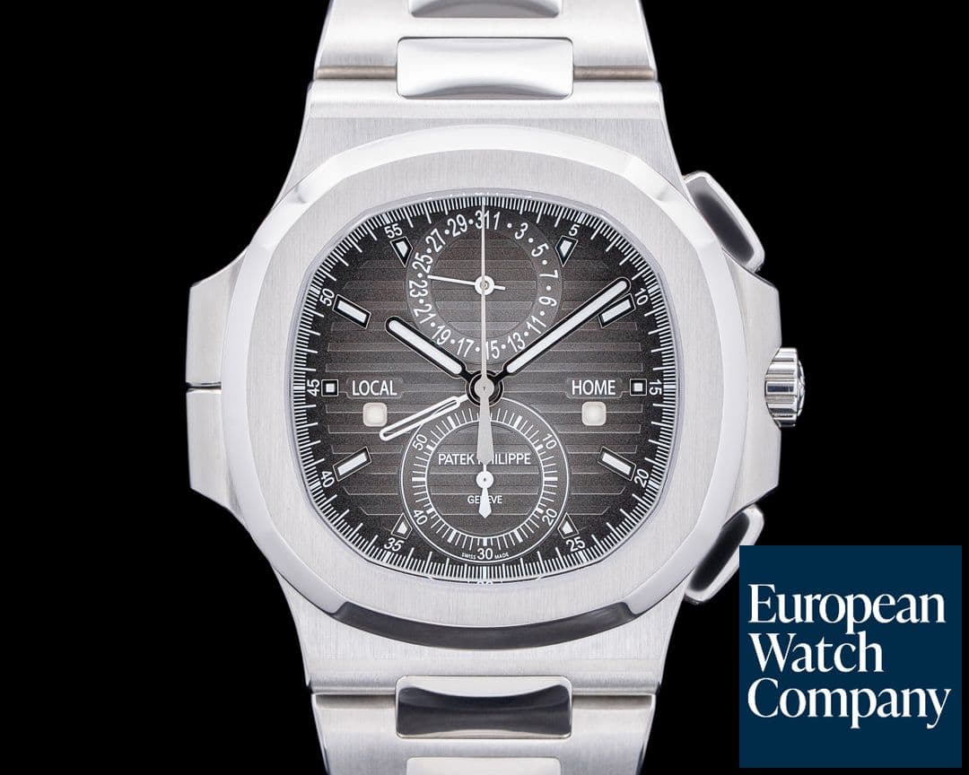 Image of Patek Philippe Nautilus 5990 Travel Time Chronograph SS Gray Dial