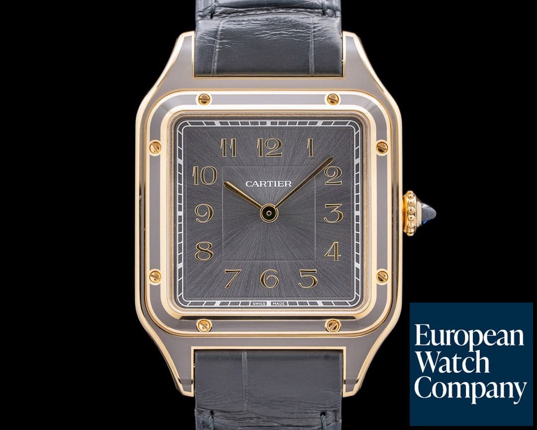 Image of Cartier Santos Dumont 18K Yellow Gold Gray Dial UNWORN