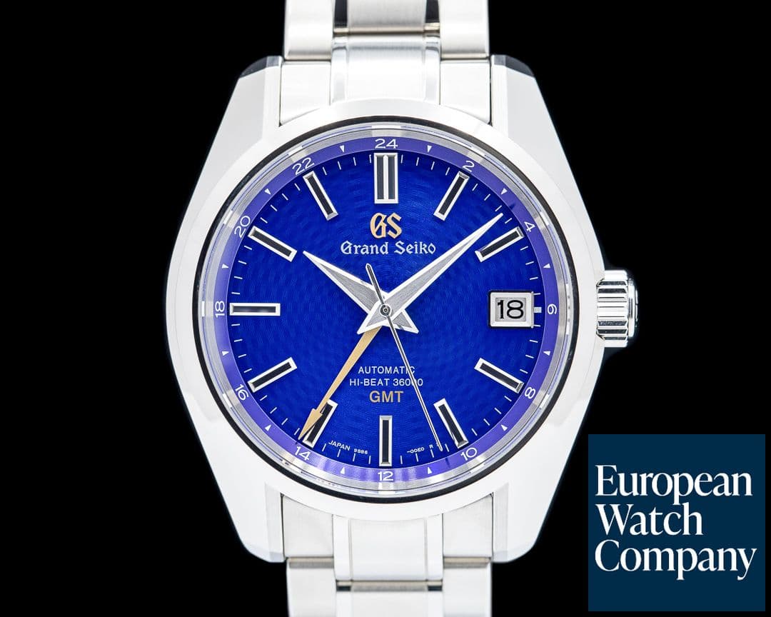 Image of Grand Seiko Hi-Beat 36000 GMT "Blue Peacock" SS LIMITED