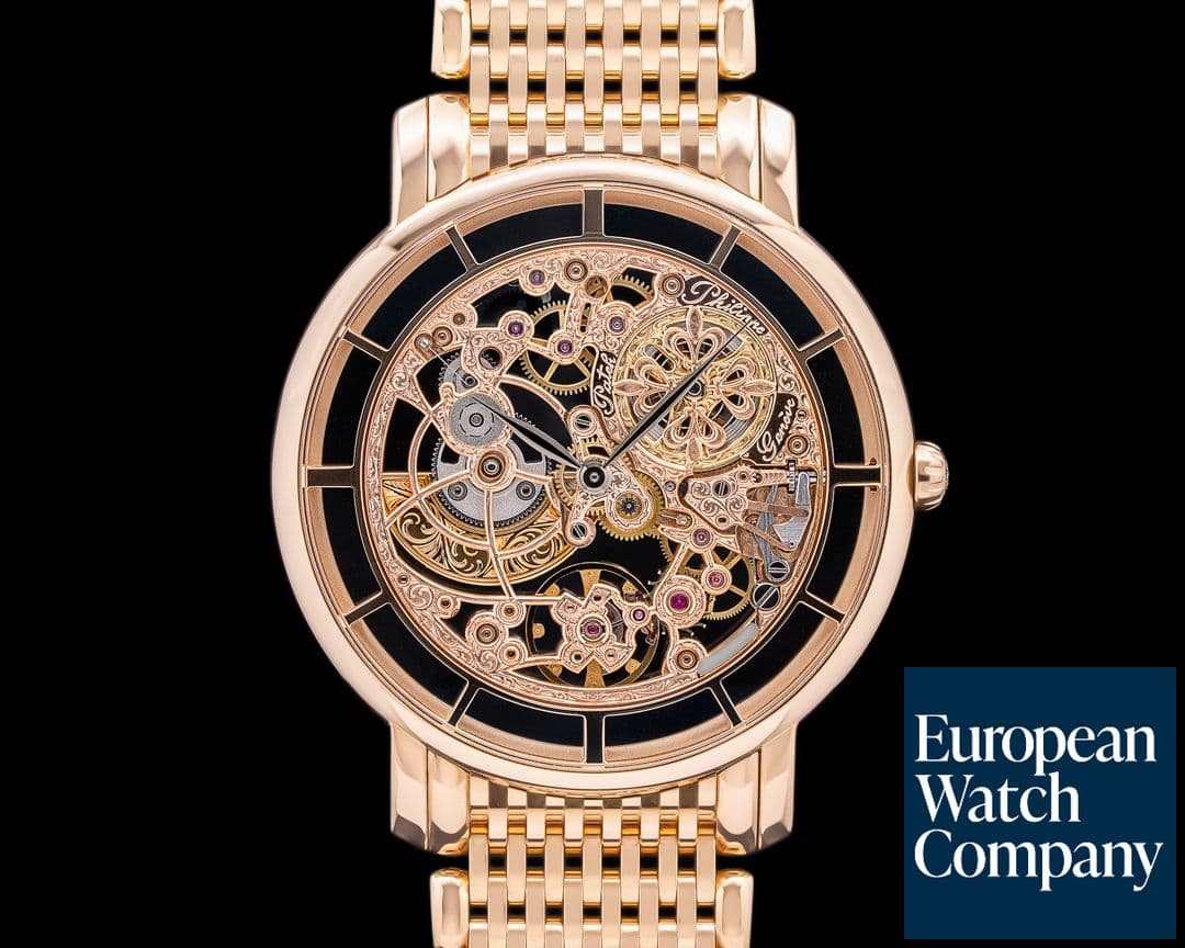 Image of Patek Philippe Ultra Thin Skeleton 5180 18K Rose Gold Skeleton Dial