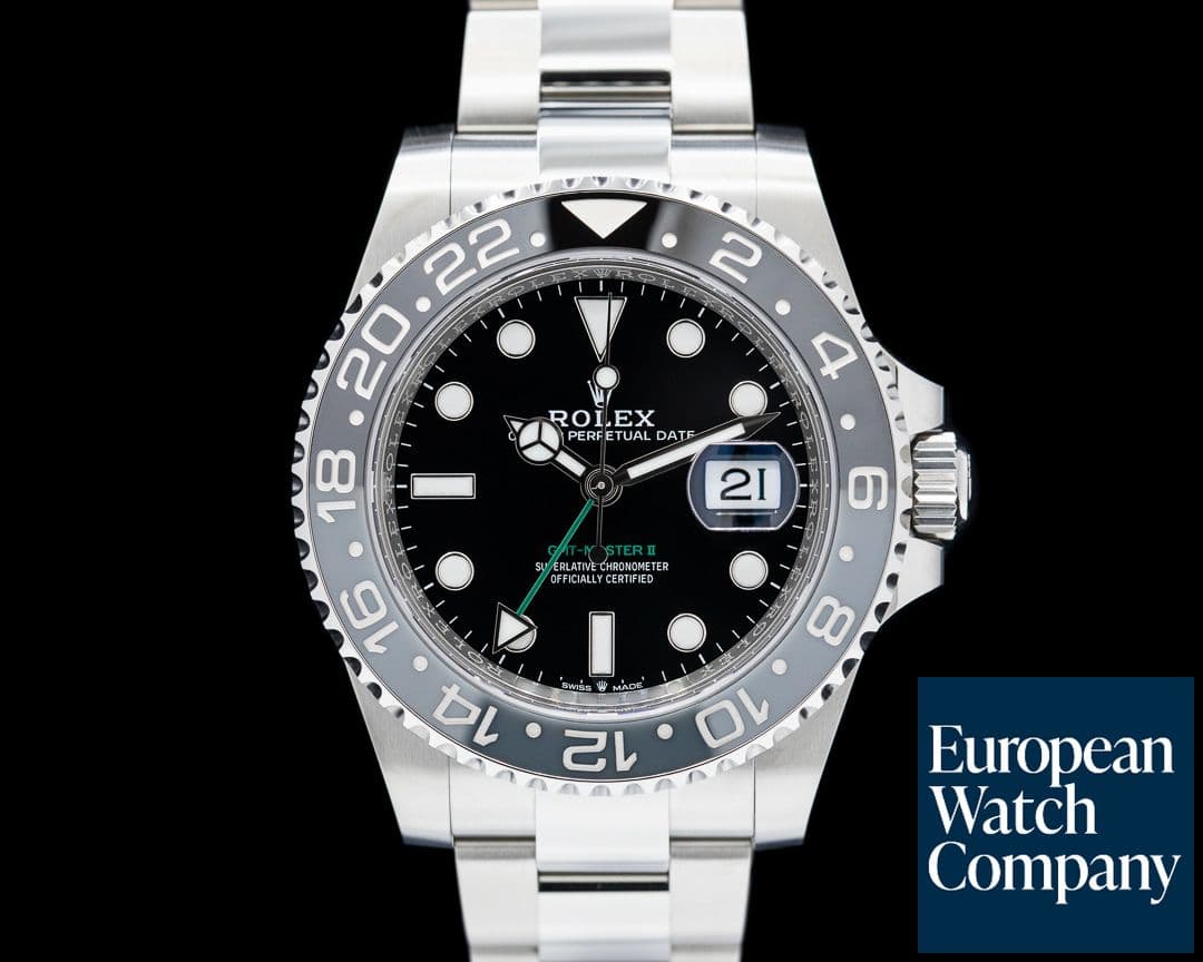 Image of Rolex GMT Master II Ceramic 126710GRNR SS Black Dial 2025