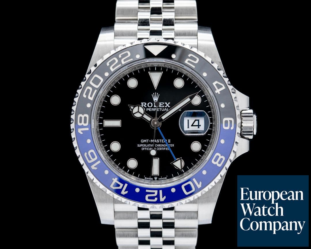 Image of Rolex GMT Master II 126710BLNR Ceramic "Batgirl" Jubilee SS Black Dial