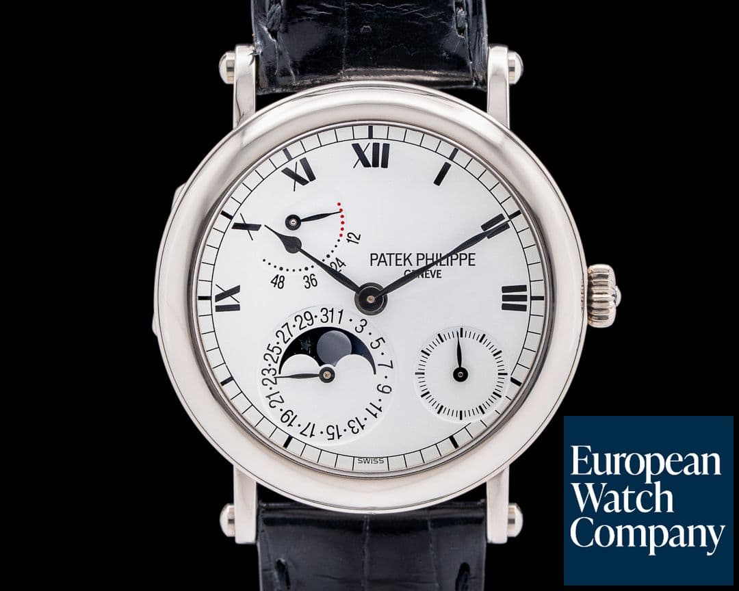 Image of Patek Philippe 5054G Complicated Officers Case 18K White Gold White Dial