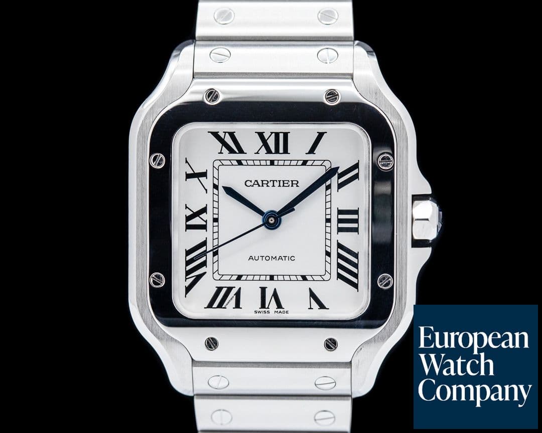 Image of Cartier Santos Medium Automatic SS Silver Dial