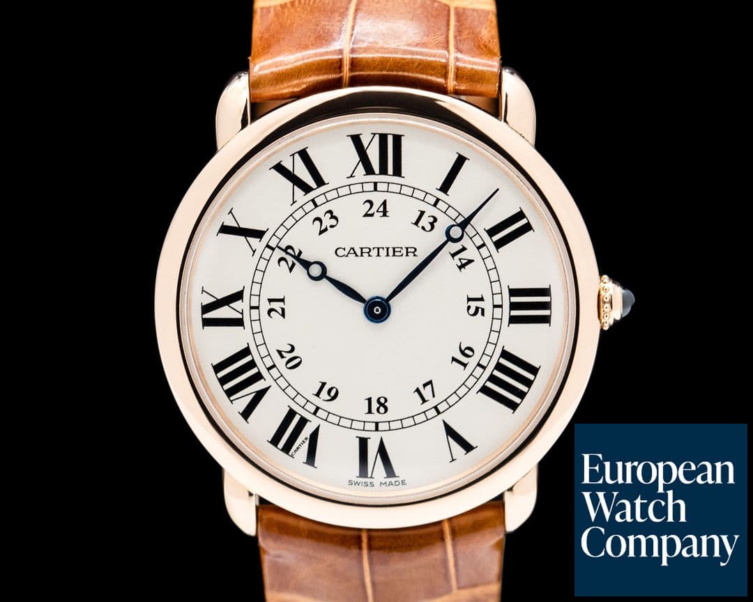 Image of Cartier Ronde Louis Manual Wind 18K Rose Gold