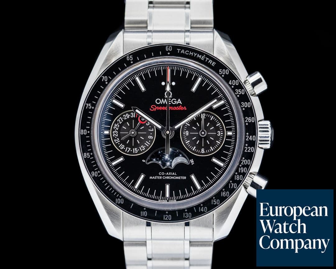 Image of Omega Speedmaster Automatic Moon SS Black Dial