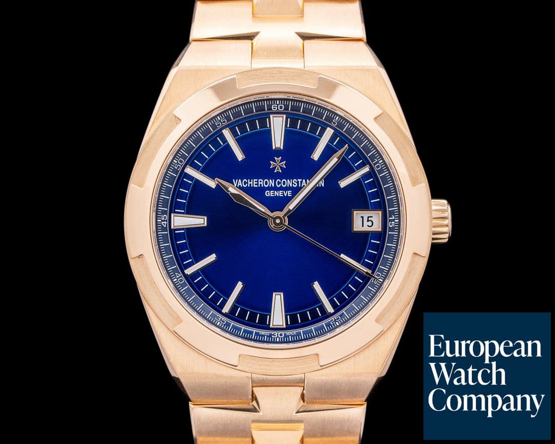Image of Vacheron Constantin Overseas Automatic 4500V/110R 18K Rose Gold Blue Dial