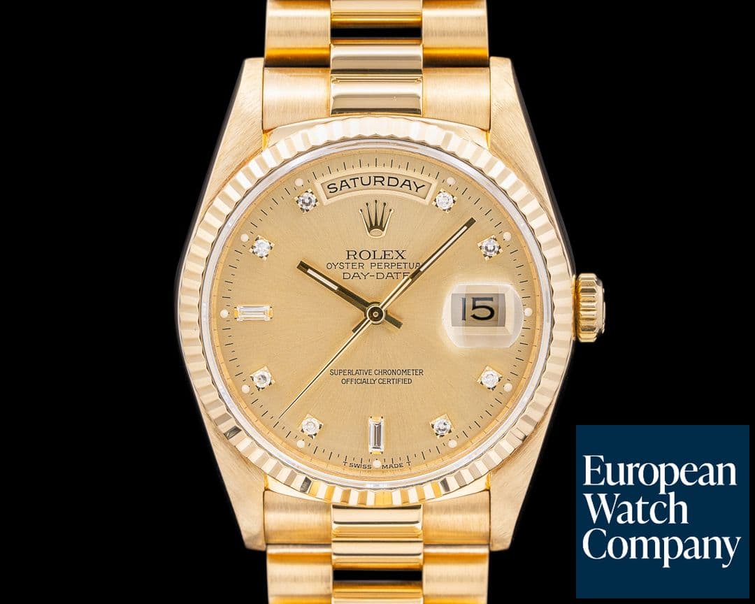 Image of Rolex Oyster Perpetual 18238 Day Date President 18K Yellow Gold Diamonds