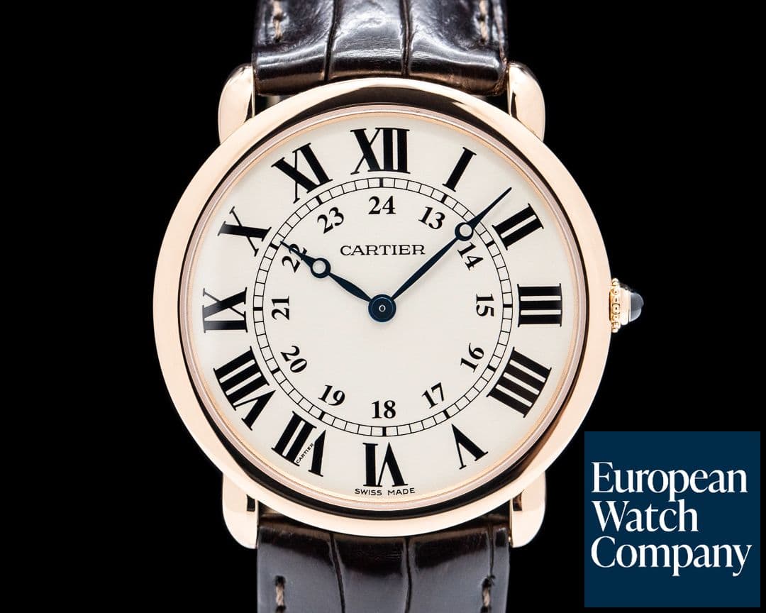 Image of Cartier Ronde Louis Cartier Manual Wind 18K Rose Gold