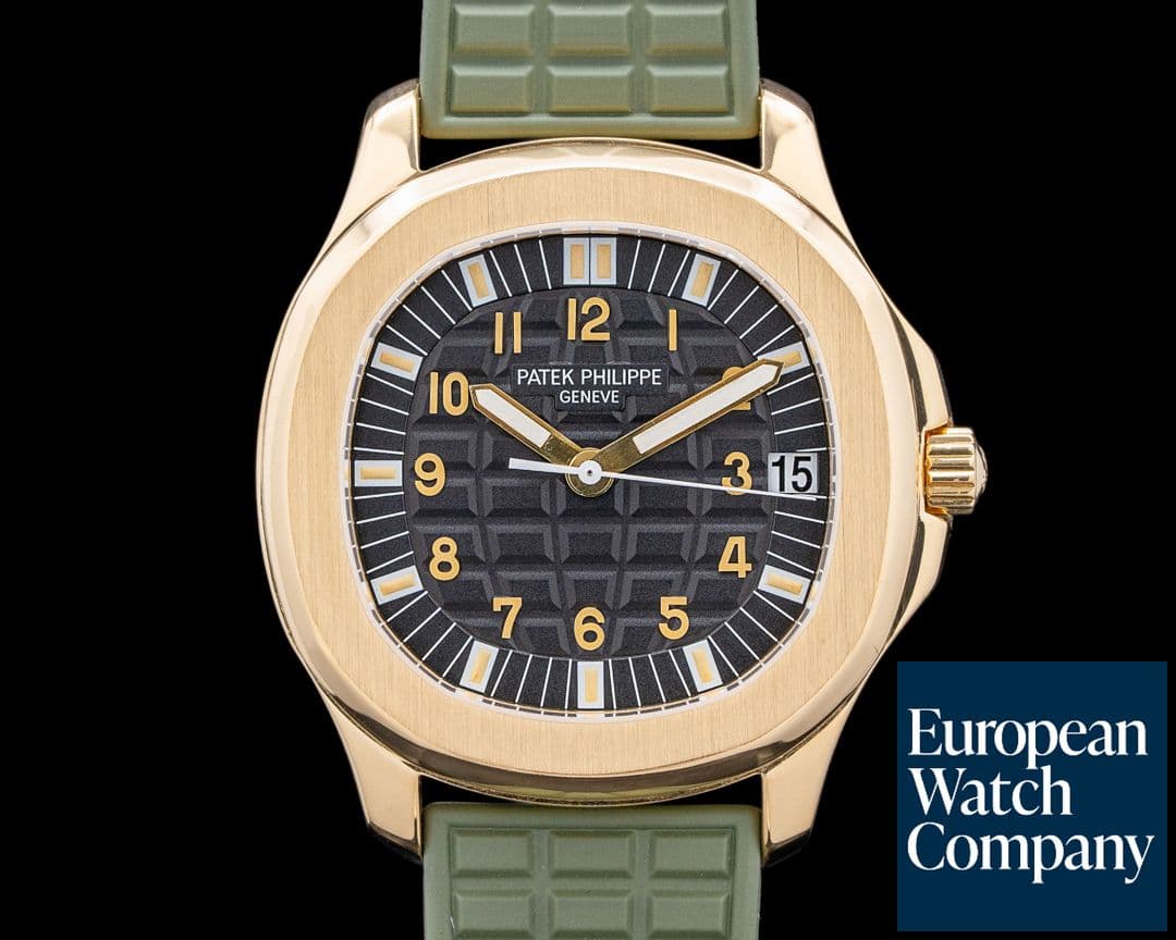 Image of Patek Philippe Aquanaut Jumbo 5065J 18K Yellow Gold Black Dial