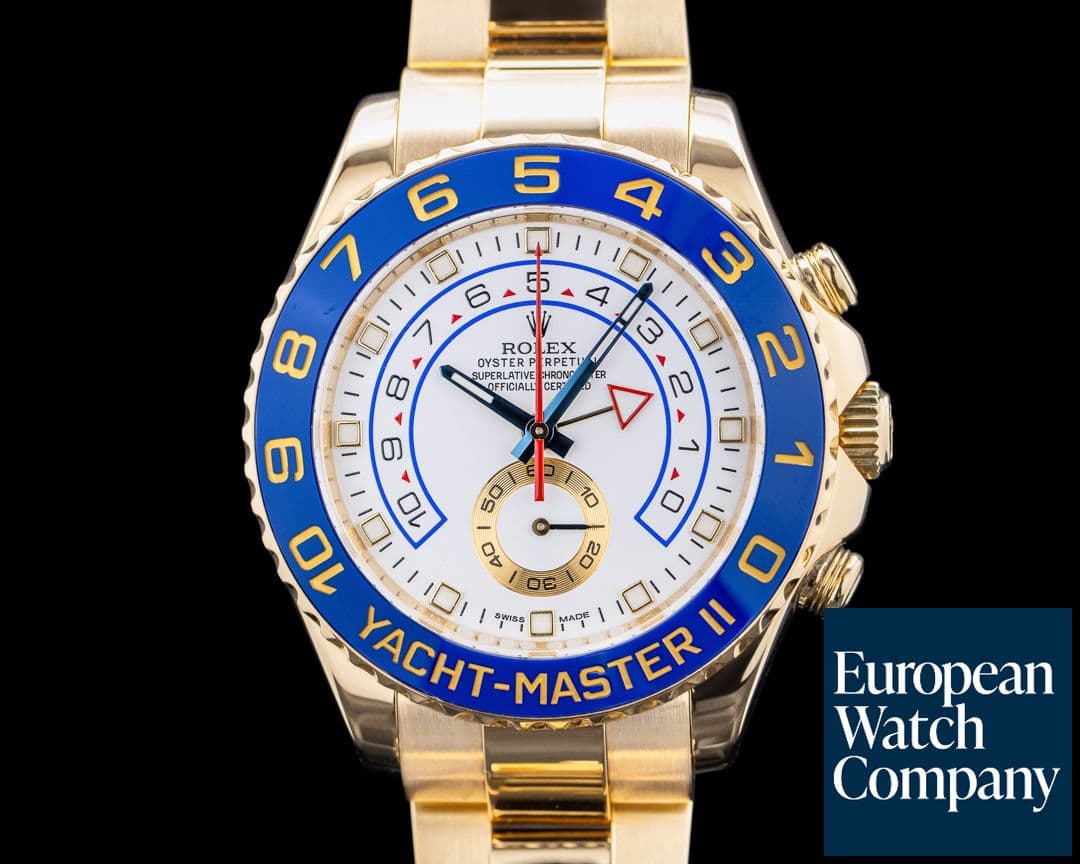 Image of Rolex Yacht Master II 116688 18K Yellow Gold White Dial