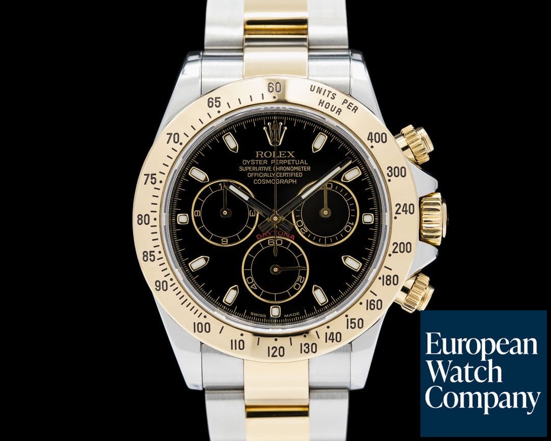 Image of Rolex Daytona 116523 18K Yellow Gold / SS Black Dial