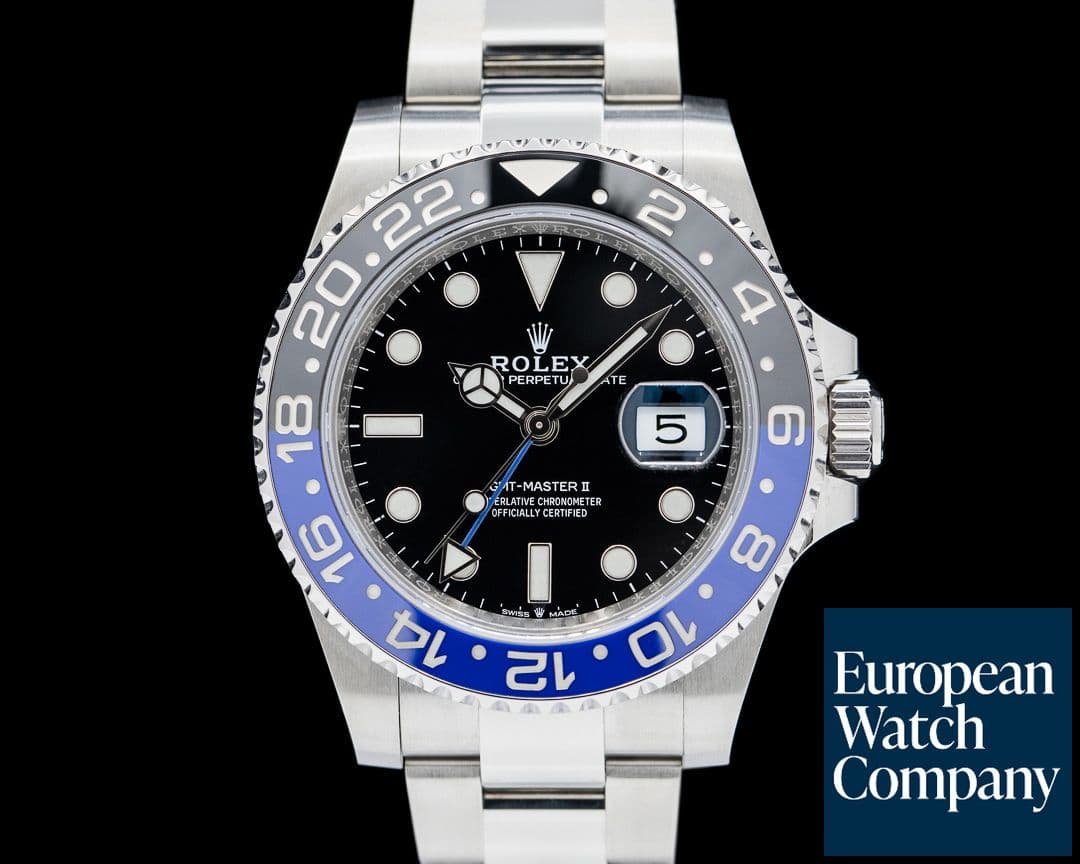 Image of Rolex GMT Master II 126710BLNR "Batman" SS Black Dial