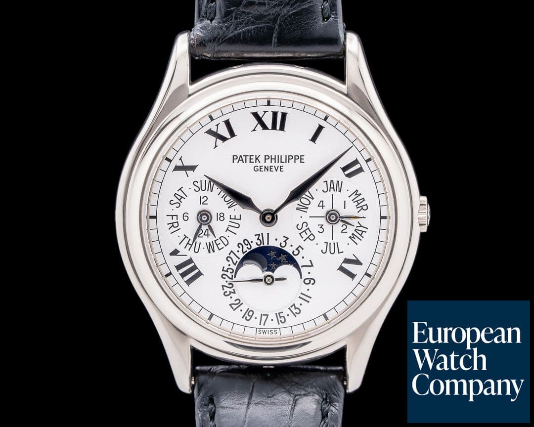 Image of Patek Philippe 3940G Perpetual Calendar 18K White Gold White Roman Dial