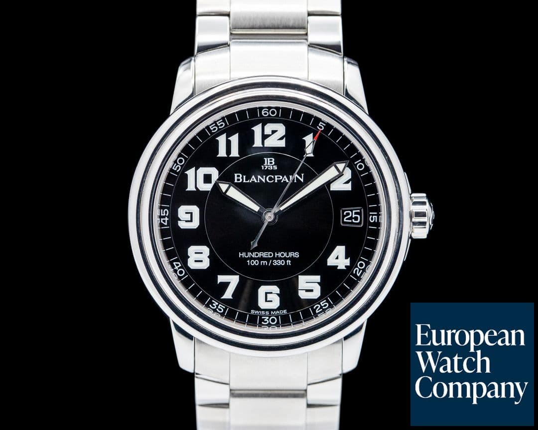 Image of Blancpain Leman Military Dial Hundred Hours SS / Bracelet