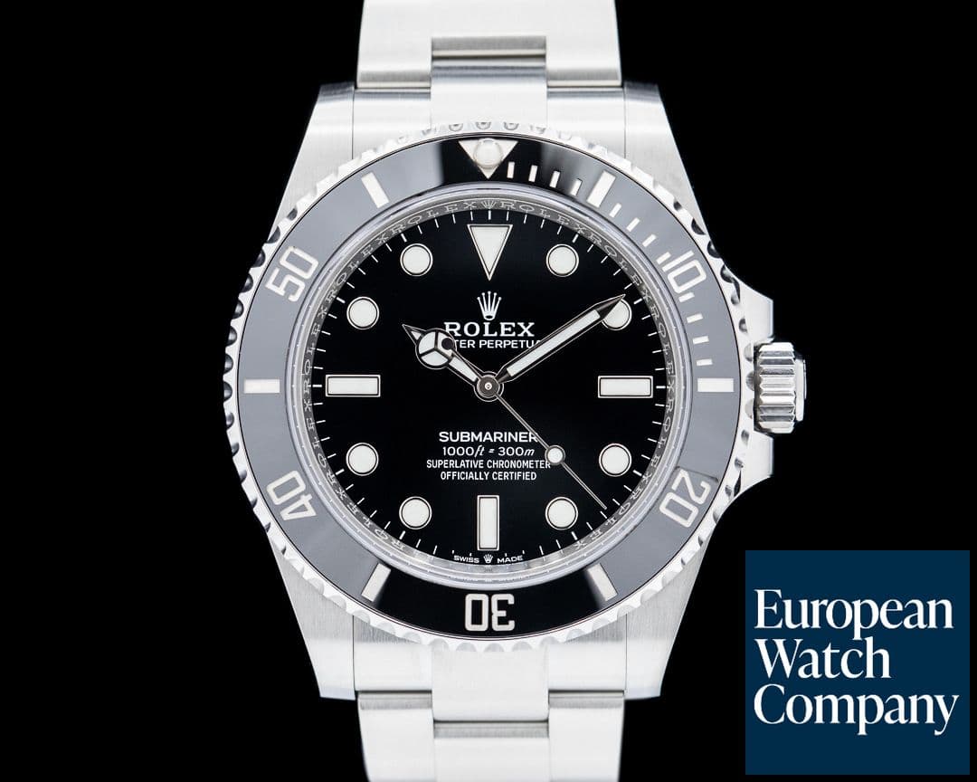 Image of Rolex Submariner 124060 No Date 41 SS Black Dial