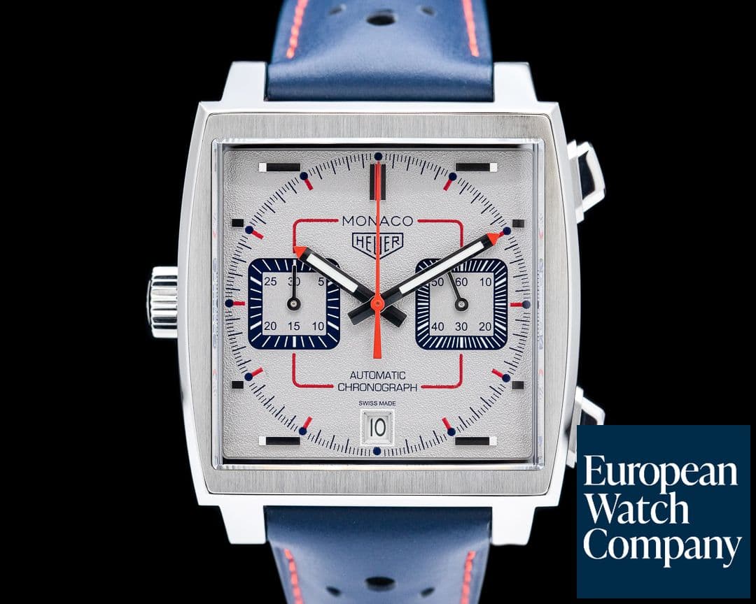 Image of Heuer Monaco Chronograph 50th Anniversary LE SS UNWORN