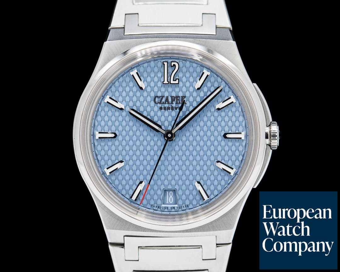 Image of Czapek & Cie Passage De Drake SS Glacier Blue Dial