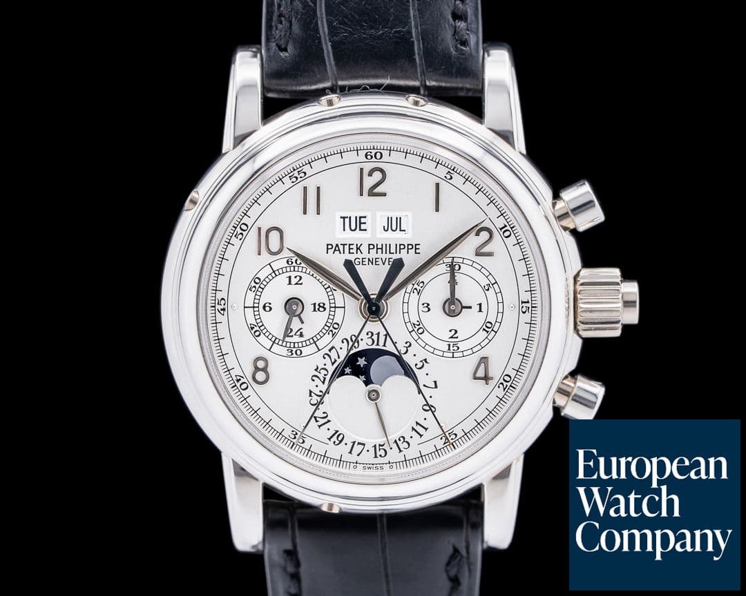 Image of Patek Philippe Perpetual Calendar Split 5004P Platinum RARE VARIATION