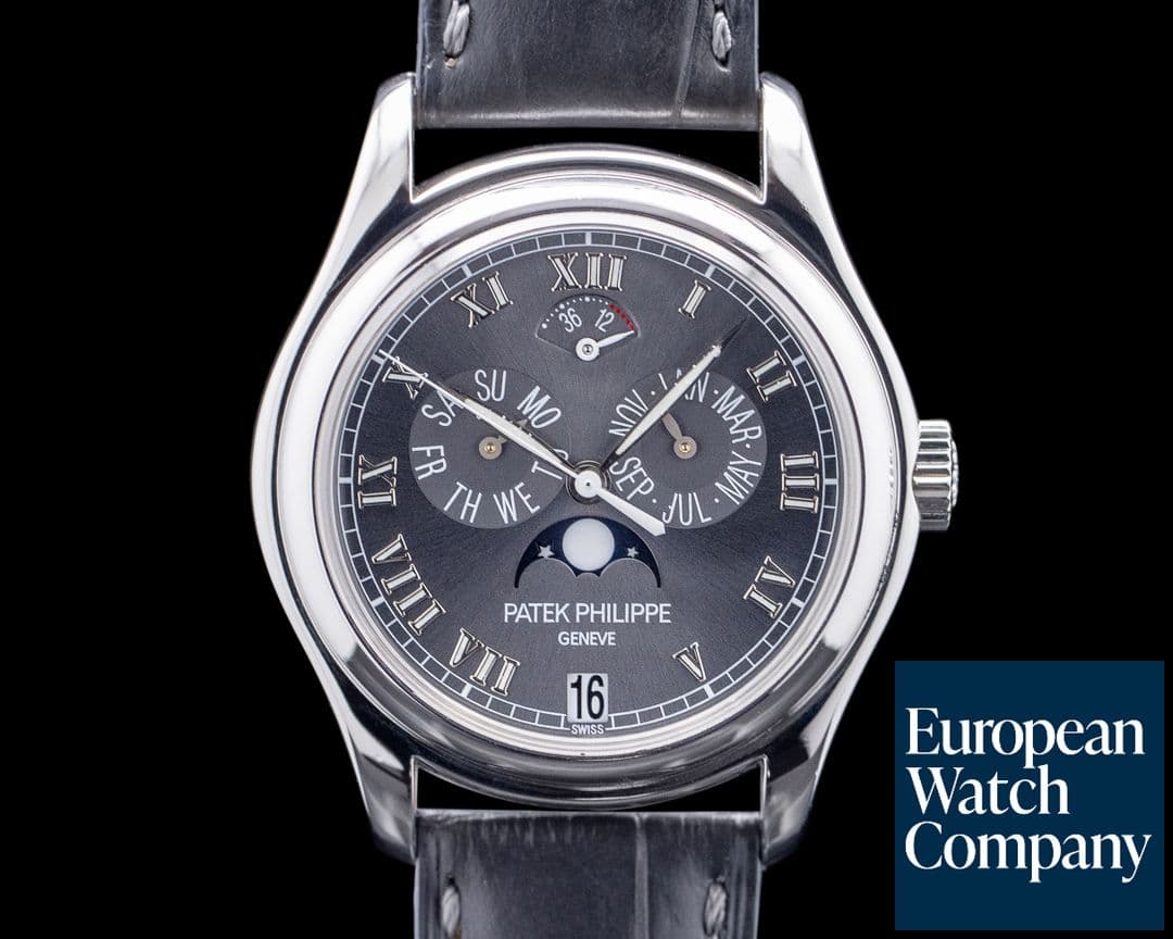 Image of Patek Philippe 5056P Annual Calendar Moon Phase Platinum Gray Dial