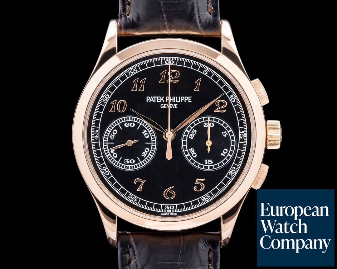 Image of Patek Philippe 5170R Chronograph 18K Rose Gold Black Dial