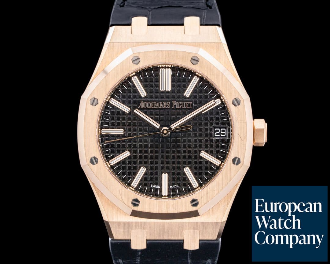 Image of Audemars Piguet Royal Oak 15510OR 18K Rose Gold Black Dial