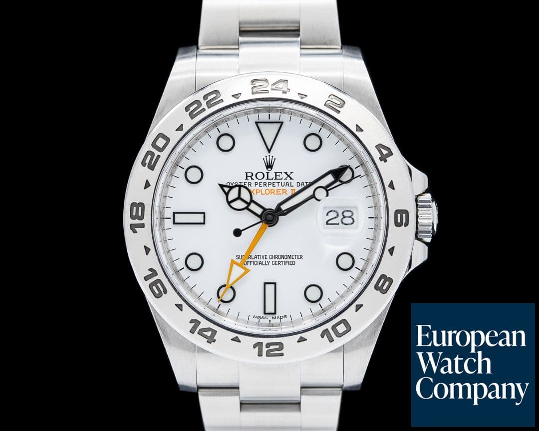 Image of Rolex Explorer II 216570 SS White Dial