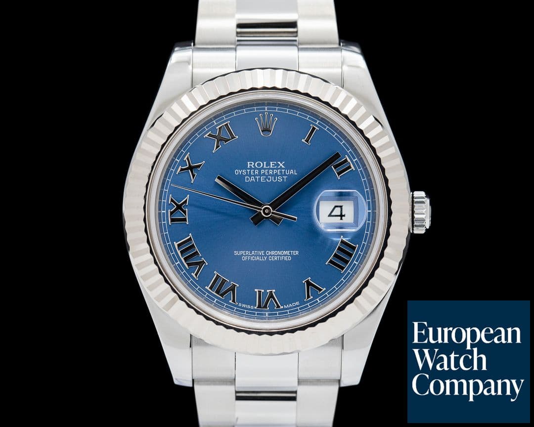 Image of Rolex Datejust II 41MM SS Blue Roman Dial