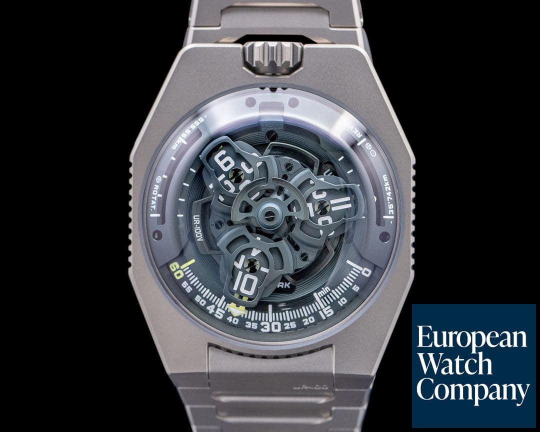 Image of URWERK UR-100V Magic T "Hunter Green" Dial 2025 UNWORN