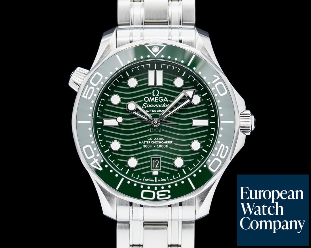 Image of Omega Seamaster Diver 300M Co-Axial Master Chronometer SS Green Dial