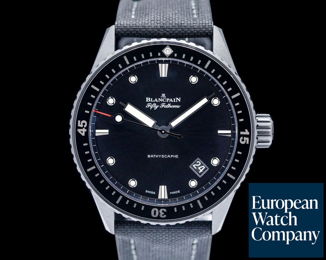 Image of Blancpain Fifty Fathoms Bathyscaphe Ceramic Black Dial