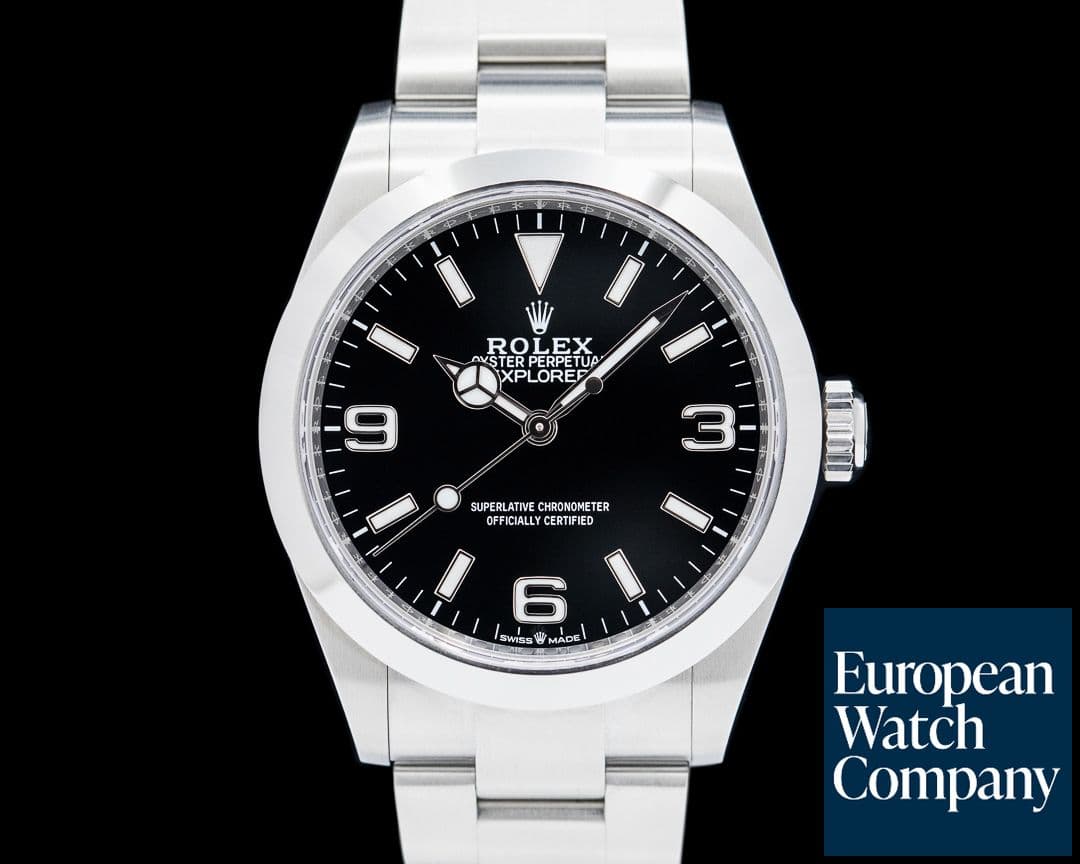 Image of Rolex Explorer I 40MM SS Black Dial 2024