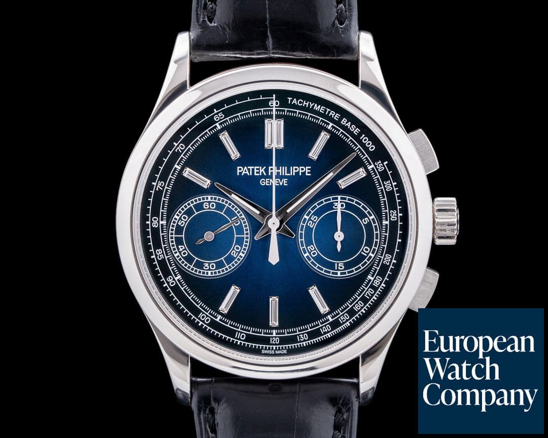 Image of Patek Philippe Chronograph 5170P Platinum / Blue Diamond Dial