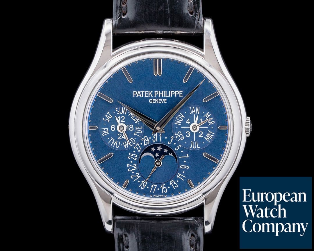 Image of Patek Philippe 5140P Perpetual Calendar Platinum Blue Dial