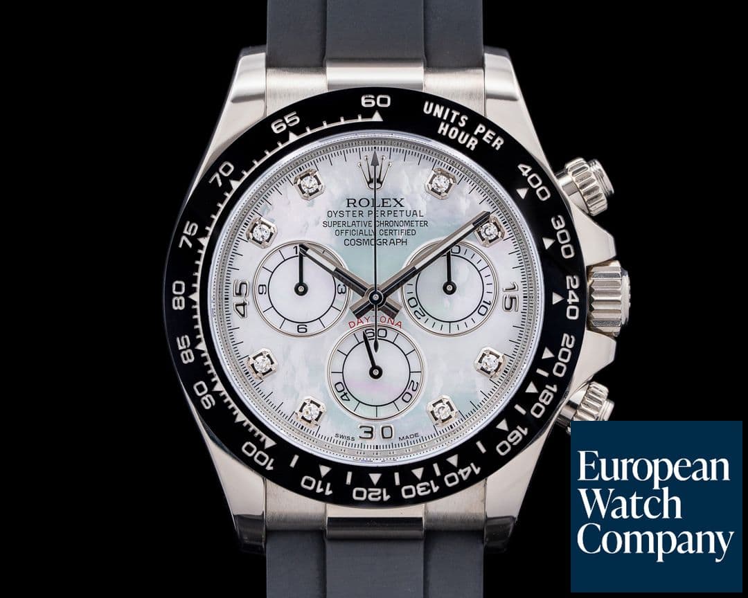 Image of Rolex Daytona 116519 18K White Gold "Mother of Pearl" Diamond Dial