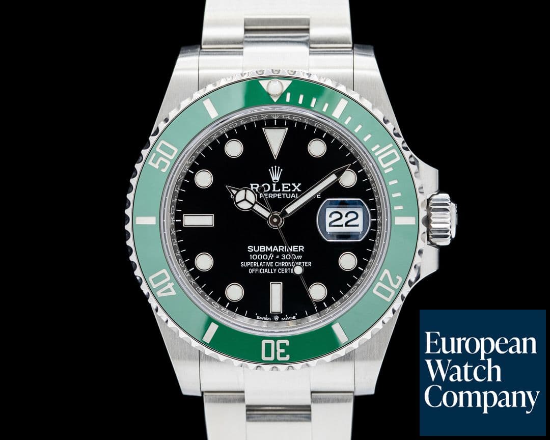 Image of Rolex Submariner Date 126610LV Kermit Green SS