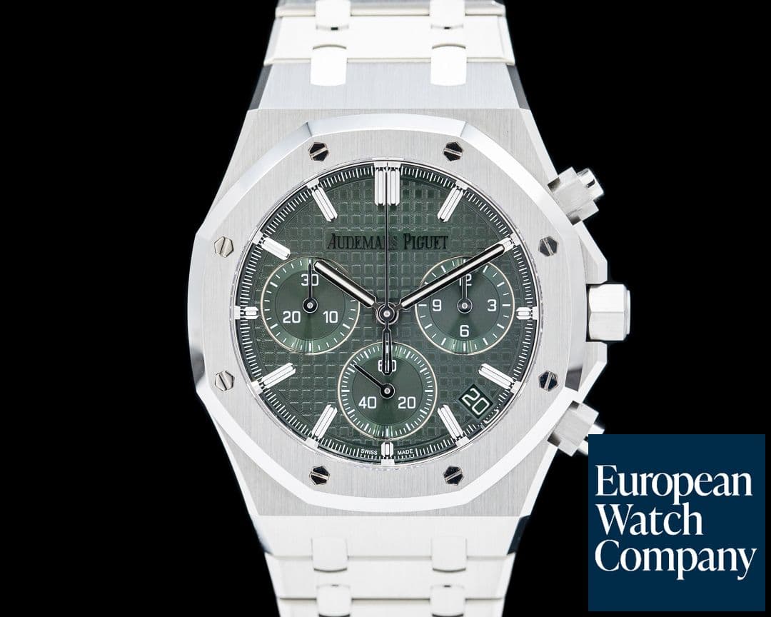 Image of Audemars Piguet Royal Oak Chronograph SS Green Dial