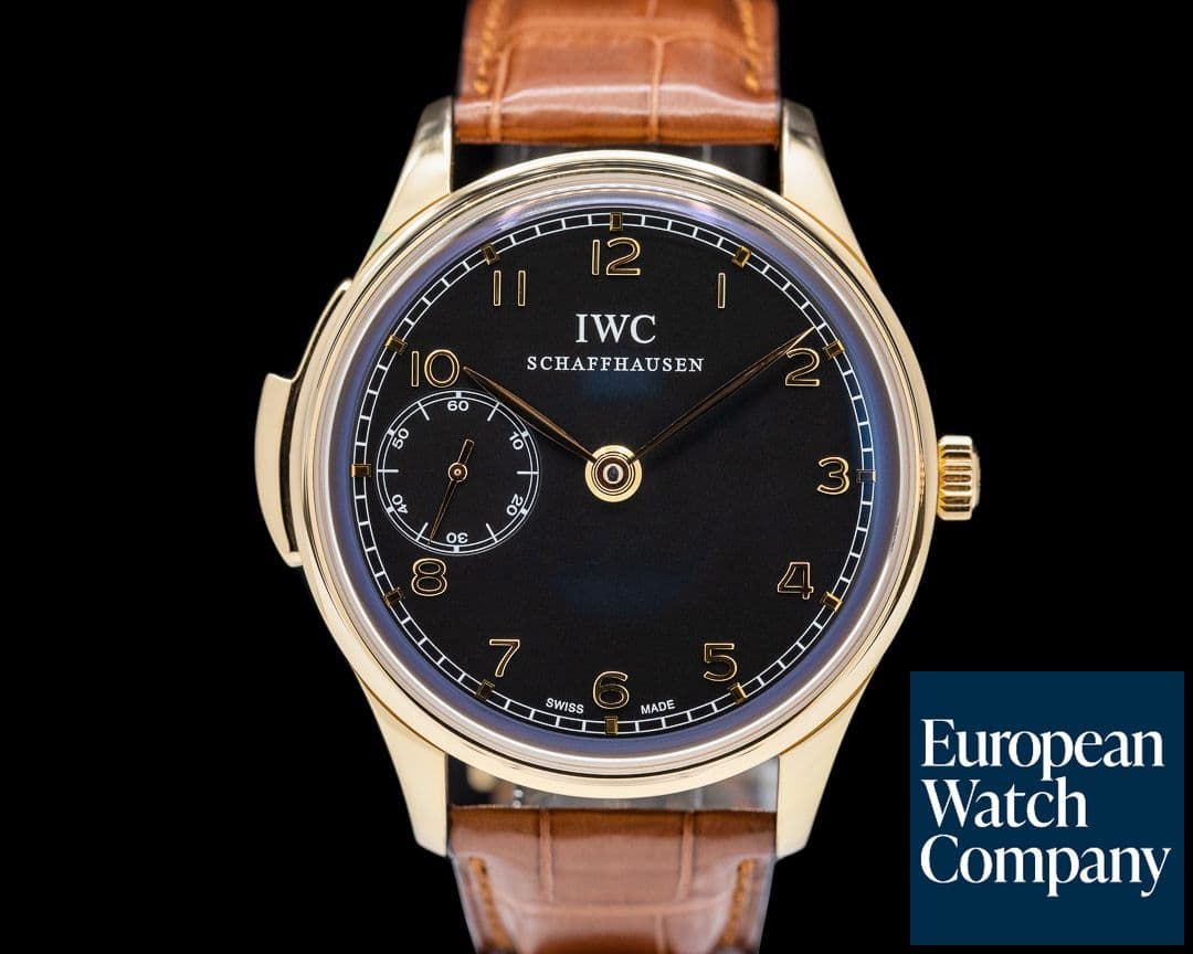 Image of IWC Portugieser Minute Repeater 18K Rose Gold Black Dial LIMITED