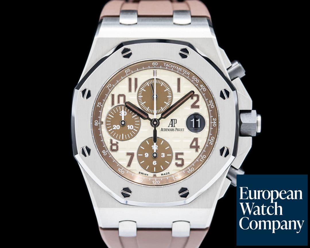 Image of Audemars Piguet Royal Oak 26470ST Offshore "Safari" SS Beige Dial